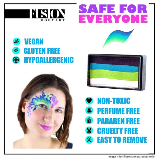 TAG Face Paint - 1 Stroke Rainbow Cake - Flame — Jest Paint - Face