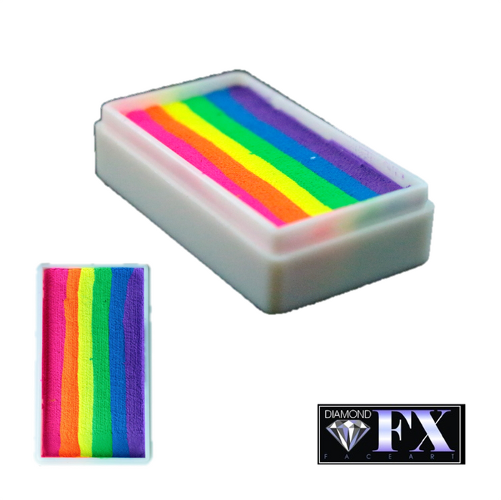 DFX Special Effects Paint Rainbow Cake - Small Neon Nights (RS30-7) Approx. Net 14ml /.47 fl oz  #7 (SFX - Non Cosmetic)