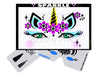 Stencil Eyes - Face Painting Stencil - SPARKLE UNICORN - One Size Fits Most