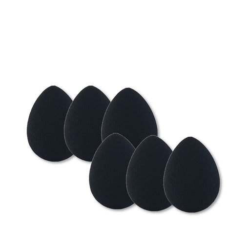 6 Pack Premium BLACK Half Moon Face Painting Sponges - Ideal for Makeup,  Crafts, Sculpting, Pottery