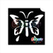 Glimmer Body Art |  Triple Layer Glitter Tattoo Stencils - 5 Pack - Spring Butterfly - #7