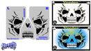 Stencil Eyes / Mask - Face Painting Stencil Set - VOODOO Skull - Child Size
