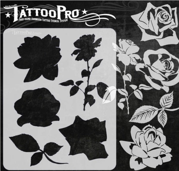 air plant tattoo Tattoo Pro 189 | Air Brush Body Painting Stencil - Stop and Smell the — Jest Paint