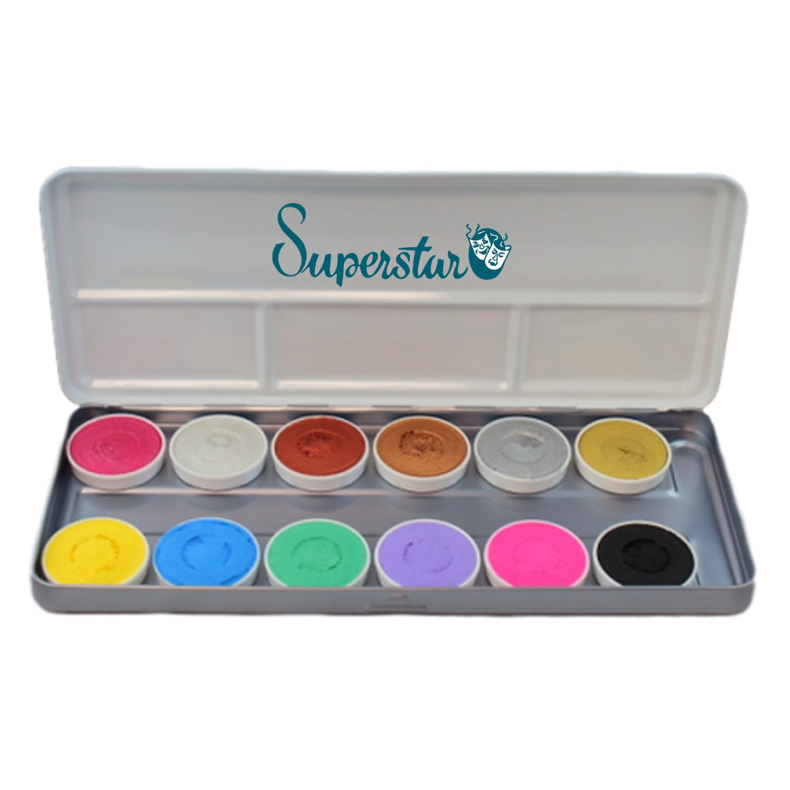 Superstar Face Paint | Aqua Face and Body Painting Palette - 12 Duo SH ...