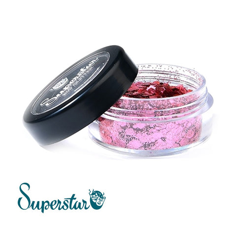 Superstar | Biodegradable Loose Chunky Glitter Mix - Rose Pink (6ml Jar)