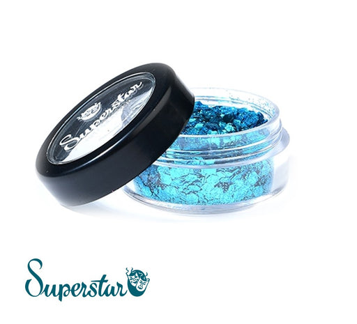 Superstar | Biodegradable Loose Chunky Glitter Mix - Sky Blue (6ml Jar)