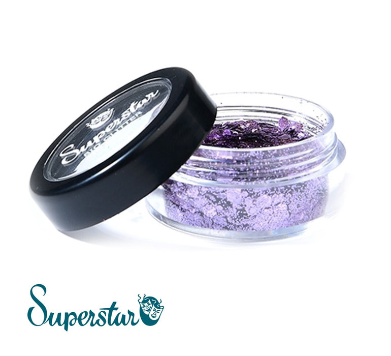 Superstar | Biodegradable Loose Chunky Glitter Mix - Violet (6ml Jar)