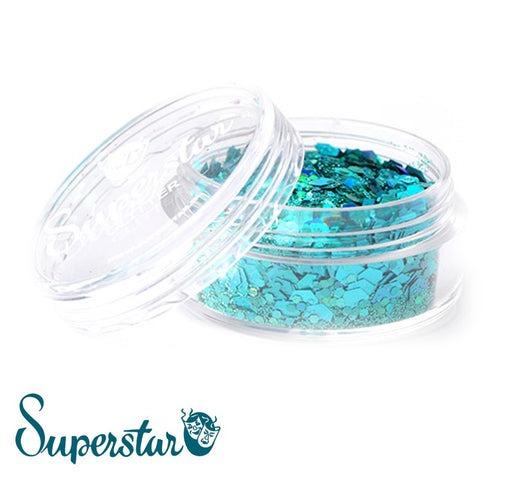 Superstar | Loose Chunky Glitter - Laser Turquoise (8ml Jar)