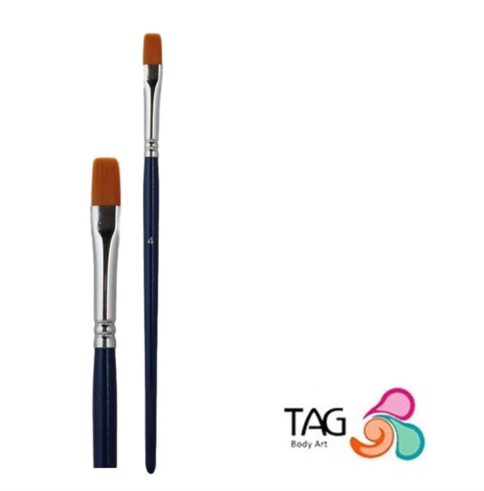 Face Painting Brush - TAG - FLAT #4 (5/16")