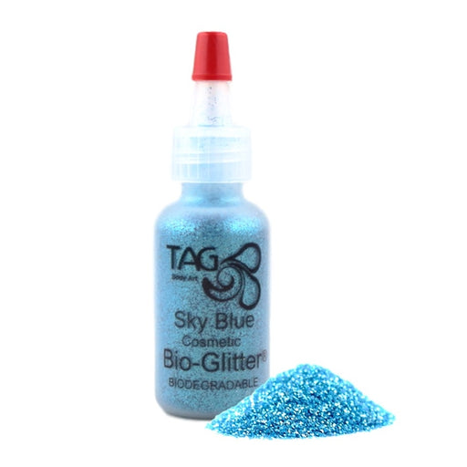 TAG Bio-Glitter | Face Paint Glitter Poof - Sky Blue (15ml)