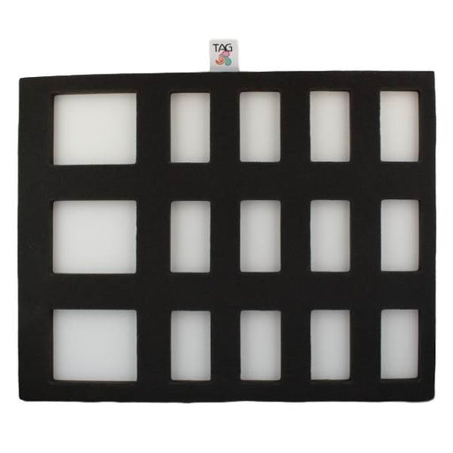 TAG | Face Painting Foam Insert - 15 Rectangle Slots (COMBO  12 1 Strokes and 3 Large Split Cakes)
