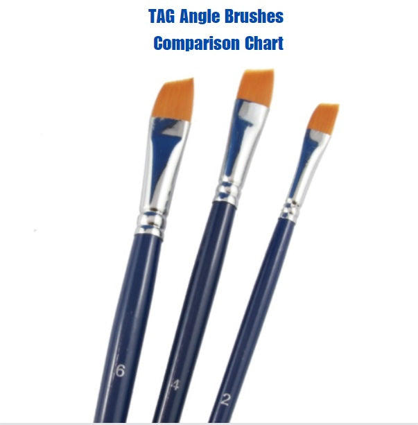 Face Painting Brush -TAG - Angle #4    (1/2")