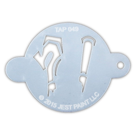 TAP 049 Face Painting Stencil - Graffiti Punctuation Marks