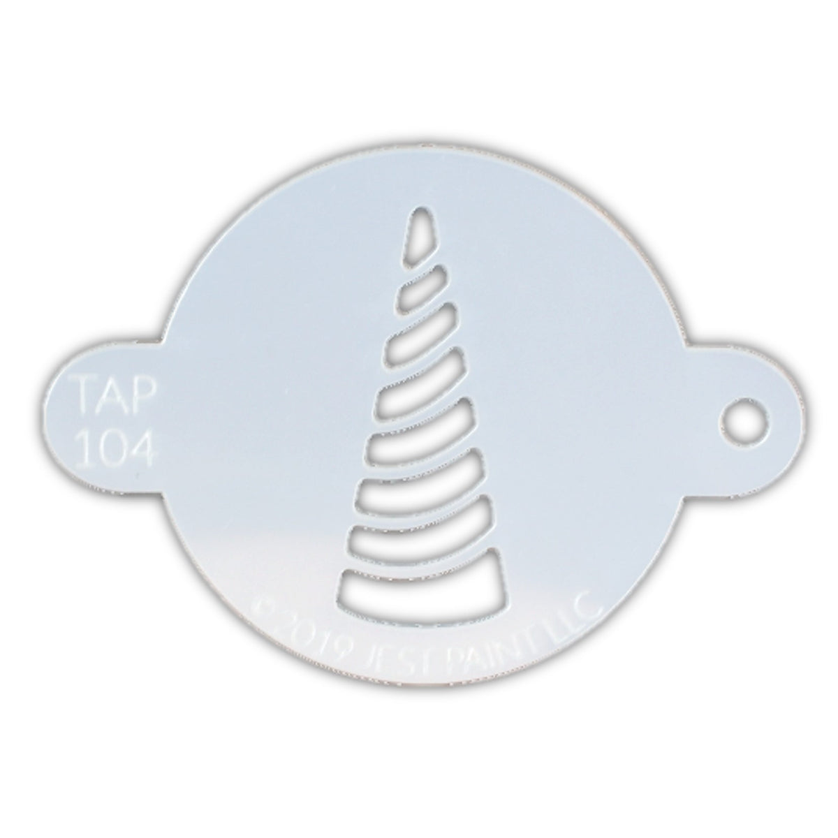 TAP Face Paint Stencil - Unicorn Horn Swirl (104)