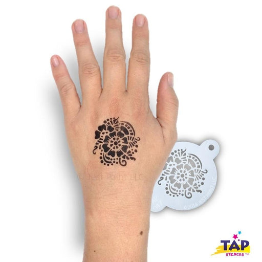 TAP 047 Face Painting Stencil - Henna Pattern