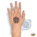 TAP 047 Face Painting Stencil - Henna Pattern