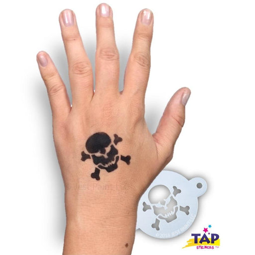 TAP 044 Face Painting Stencil - Skull with Crossbones