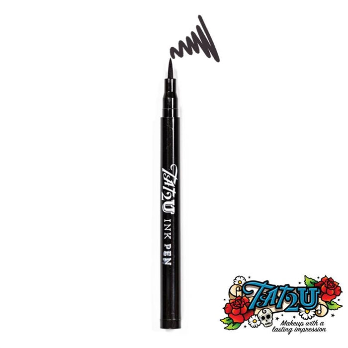 TAT2U Body Art Ink Pen Black — Jest Paint Face Paint Store