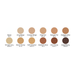 Ben Nye | CREME Makeup Palette - (TFP-12) 12 Color Theatrical Creme Foundation Palette
