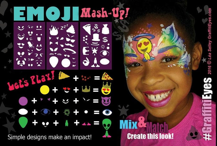 Wiser's Graffiti Madness Face Painting Stencil Kit
