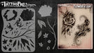 Tattoo Pro 109 - Body Painting Stencil - Flower and Leaf