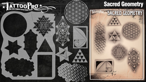 Tattoo Pro 130 - Body Painting Stencil - Sacred Geometry