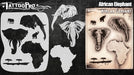 Tattoo Pro 145 - Body Painting Stencil - African Elephant
