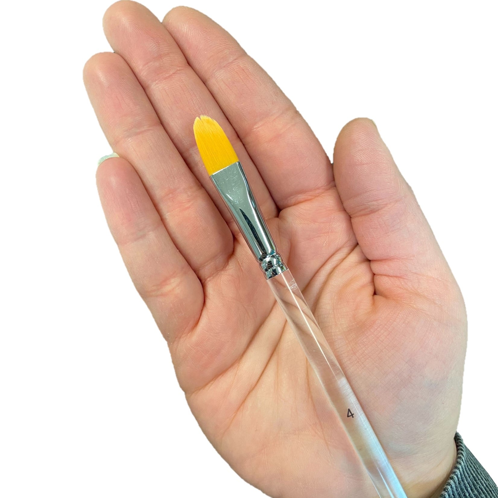Pincel para pintar caras - TAG - Pincel de avellana con mango acrílico ...
