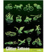 ART FACTORY | Set of 80 Glitter Tattoo Stencils with Display - DISCONTINUED - THINGS THAT GO Collection