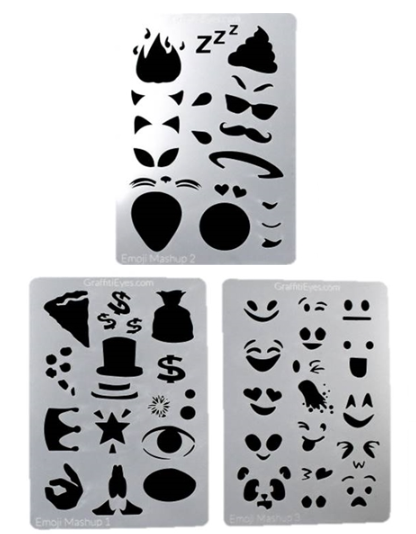 black painting nails emoji