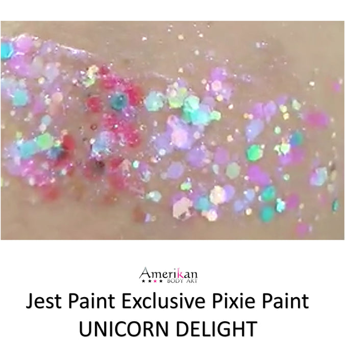 Pixie Paint Face Paint Glitter Gel | Unicorn Delight Jest Paint Exclusive - Medium 4oz