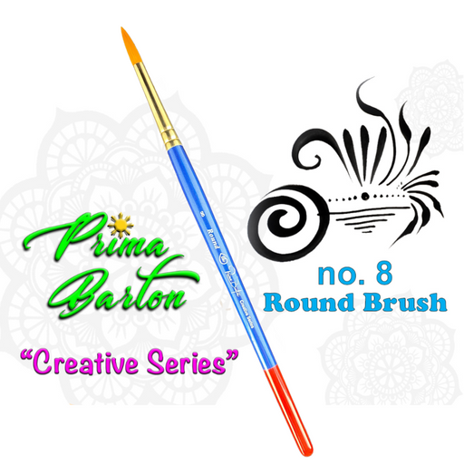 Prima Barton | Creative Series Face Painting Brush - Round #8
