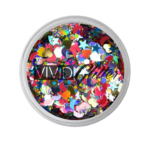 VIVID Glitter | LOOSE Chunky Hair and Body Glitter - Festivity (7.5gr)