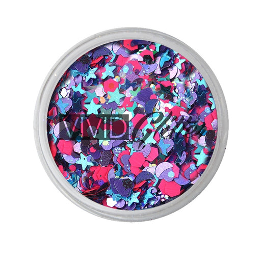 VIVID Glitter | LOOSE Chunky Hair and Body Glitter - Blazin Unicorn (7.5gr)