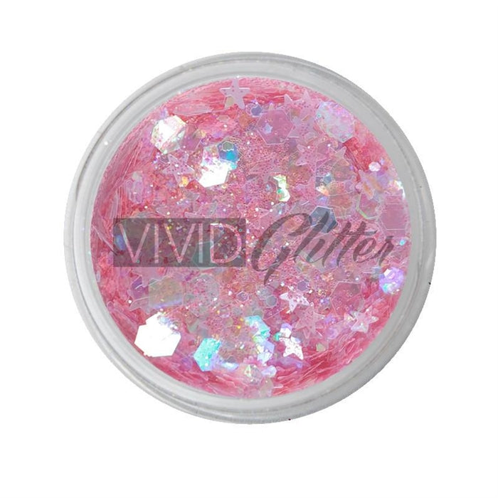 VIVID Glitter | Chunky Glitter GEL | Mystic Melon  (25 grams) -  Discontinued in Gel Base