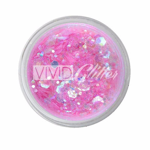 VIVID Glitter | Chunky Glitter GEL | Princess Pink 25gr - Discontinued in Gel Base