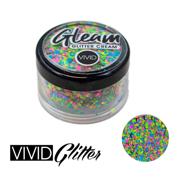 VIVID Glitter |  GLEAM Glitter Cream | Large UV CANDY COSMOS (30gr)