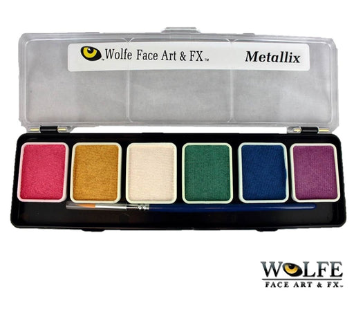 Wolfe FX Face Paint - Small 6 Color Metallix Palette