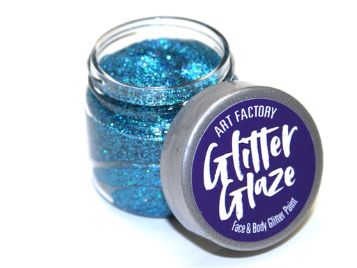 Art Factory | Glitter Glaze Face & Body Glitter Paint - Blue (1 fl oz)