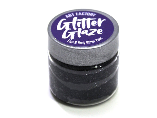 Art Factory | Glitter Glaze Face & Body Glitter Paint - Black (1 fl oz)