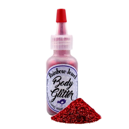 Art Factory | Rainbow Jewel Body Glitter Poof - Red  (1/2oz)