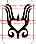 Glitter Tattoo Stencil - 350F Heart Tribal #53 - Discontinued