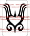 Glitter Tattoo Stencil - 350F Heart Tribal #53 - Discontinued
