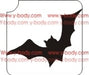 Glitter Tattoo Stencil - 188B Flying Bat #56 - DISCONTINUED