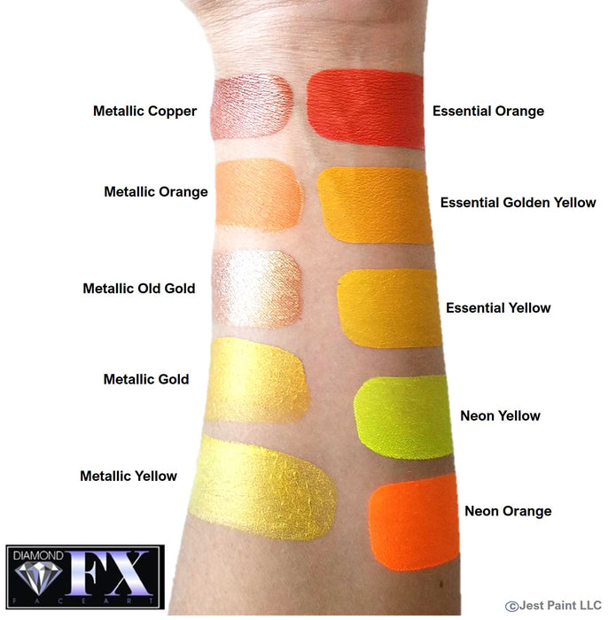 Diamond FX Face Paint - Metallic Yellow 30gr