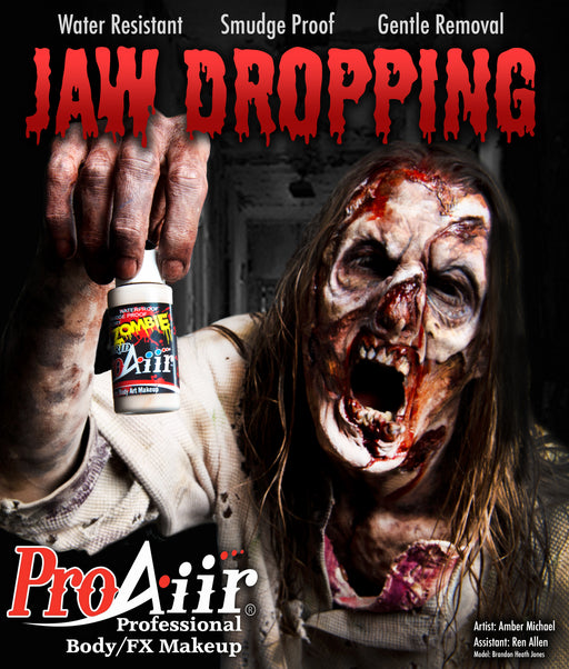 ProAiir Alcohol-Based HYBRID Airbrush Body Paint 2oz - PALE DEAD / Zombie