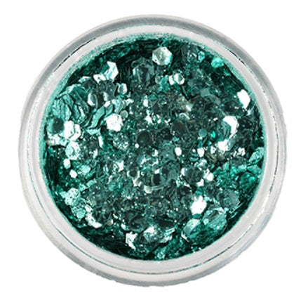 Superstar | Biodegradable LOOSE Chunky Glitter Mix - Turquoise (6ml Jar)