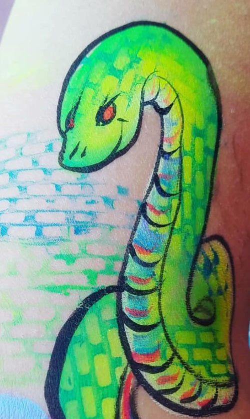 TAP 052 Face Painting Stencil - Bricks