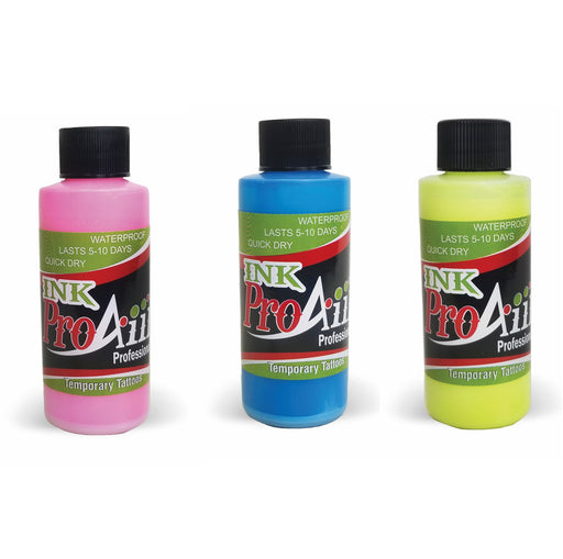 ProAiir Alcohol Based INK Airbrush Body Paint Bundle | - Choose 3 or More INK Bottles and Save