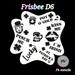 PK | FRISBEE Face Painting Stencil | NEW Mylar - Happy St. Patrick's Day -  D6